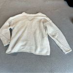 Urban Outfitters  White Ivory Oversized Sherpa Cozy V Neck Sweater Medium EUC Photo 5