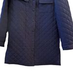 Jones New York Women's Quilted Pea Coat Navy Blue Double-Breasted Size S Photo 13