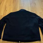 COS  Black Neoprene Full Zip Bomber Jacket Sz M Photo 2