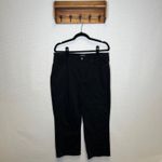 NYDJ  Women's Black Straight Leg Ankle Crop Jeans Size 12 Photo 1