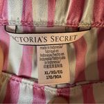 Victoria's Secret  Pink and White Striped Chemise and shorts set SZ:XL Photo 6
