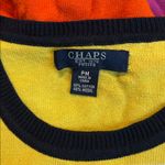 CHAPS  colorful striped sweater with cropped sleeves Photo 4