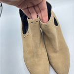 Rebecca Minkoff  Tan Suede Leather Studded D’orsay Ankle Boots Womens 6 Booties Photo 3