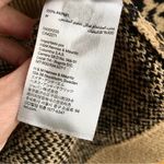 Divided Cropped Leopard Print Sweater, Tan, Black, Size S Photo 6