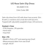 Urban Outfitters UO Rose Satin Maxi Dress Photo 8