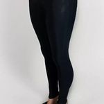Spanx Leggings Shiny Stretch Black Nylon Elastane Womens Size Large Photo 1
