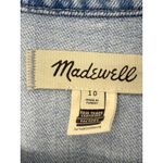 Madewell  Denim Cap Sleeve Shirtdress Aquino Wash Button Front Size 10 Photo 6