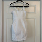 BlaShe White Stretch Denim Button Front Dress Size S Photo 1