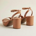 Torrid Platform Block Heel Sandal Nude Tan Size 11WW NWT Photo 1