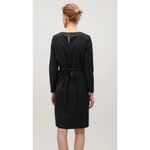 COS  Black Tie Back Dress Photo 3