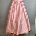 Sherri Hill Beaded Dress Prom Light Pink Strapless Size 12 Formal Full Skirt Photo 5
