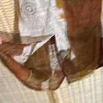 Terracotta Vintage 1990s Y2K Color Pattern Block Bohemian Maxi Skirt Small Brown Photo 5