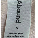 Abound  Sweetheart Tie Neck Dress Women's Small Pink Abstract Short Sleeve Mini Photo 7