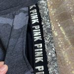 PINK - Victoria's Secret  gray army print silver sequin bling joggers, XS EUC Photo 1