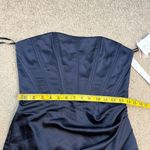 After Six  6888 Strapless Corset Satin Gown Midnight Navy Blue 8 Photo 6