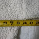 Aerie  Woman’s Dream Sherpa Quarter Zip Cream Sweatshirt: Pockets; size Large Photo 5