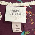 Knox Rose  medium shirt floral top blouse Photo 5