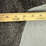 Velvet Sweater Womens S Metallic Black Silver Lurex Silk Blend Party Glam Boho Photo 3