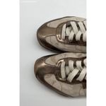 Coach  Brown Kinsley Q986‎ Metallic Signature Stripe Sneaker Women's - Size 6 Photo 2