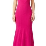 THEIA Fuchsia Smooth Mermaid Gown Size 4 US $795 Photo 0