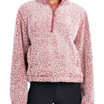 Charlie Paige  Pink Sherpa Quarter Zip Pullover Photo 0