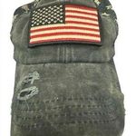 CC Exclusives Denim Strapback Cap Women One Size US Flag Broken Photo 0