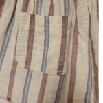 REWASH Striped‎ Boho Linen Blend Shorts Festival Beachy Coastal Resort Vacation Size S Photo 4