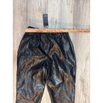 Nasty Gal Collection Black Vinyl Analysis Pants Joggers Elastic Waist Size 6 NWT Photo 6