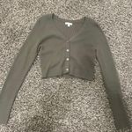 Nordstrom Rack Nordstrom Green Cardigan Photo 0