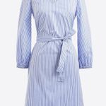 J. Crew Factory Blue/White Striped Tie Photo 0