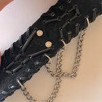 None Skull and chain faux leather bracelet, adjustable Photo 7
