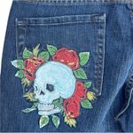 Ed Hardy  Embroidered Bootcut Jeans Photo 7
