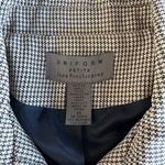 Vintage John Paul Richard Petite Tan Black Houndstooth Plaid Zip Short Jacket 14 Size 14P Photo 4