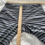 Athleta Active Relay Striped Tight Leggings in Grey and Black Stripe Size Medium Photo 9
