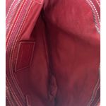 Coach Vintage Signature Brown Classic Canvas & Red Leather Trim Tote Bag 6082 Photo 8