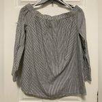 Very J  Striped Off-Shoulder 3/4 Sleeve Blouse Photo 1
