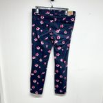 Abercrombie & Fitch Women Floral Navy Slim FItting Pants Size 6 (Waist 28) Photo 2