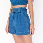 Show Me Your Mumu Southside Blue Denim Shorts Photo 2
