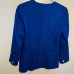 Charter Club Vintage  Wool Blazer Royal Blue Gold Photo 7