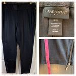Lane Bryant  Black Faux Leather Zipper Ankle Crop Pants Size 18 20‎ Photo 9