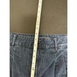 Madewell Pleated Wide Leg Medium Wash Blue Denim Cropped Jeans Women's Size 6 Photo 8