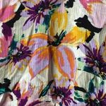 NWT I. N. WO SIZE 3X FLORAL BLOUSE WITH TASSEL TIES FAUX BUTTONS FLOWY Pink Photo 3