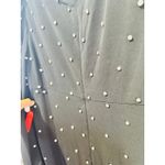 Mac Duggal  55797 Black Rhinestone Encrusted Long Sleeve V-Neck Jersey Gown sz 6 Photo 14