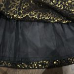 Gracia skirt gold and black leopard pattern party skirt size M like new Photo 4