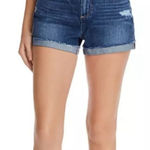 Paige Denim Jimmy Jimmy Jean Shorts Size 26 Mid Rise Distressed Cuffed Short Photo 0