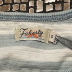 Faherty Dress Women's Small Striped Crewneck Tee Blue White Cotton *Flaws* Photo 1