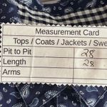 Lands' End  Paisley Button Up Shirt Blue 2X Photo 7