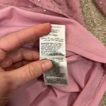 INC Barbie Glitter Dot Mesh Sparkle Sheer Camisole Pink 3/4 Sleeve Top Large Photo 8