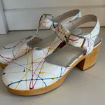 Charlotte Stone Molly paint splatter clogs size 10 White Photo 0