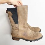 Sorel Ankle Boots Brown Leather Winter Shoes Size 6.5 Photo 0